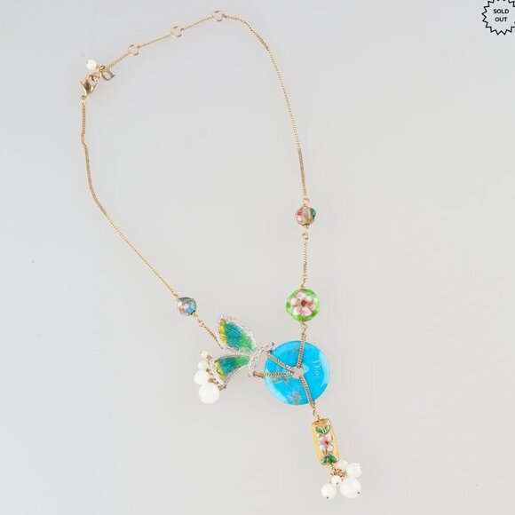 (SOLD) Christian Dior 2006 Haute Couture Butterfly Choker Necklace - Picture 3 of 5